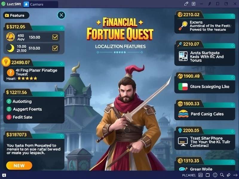 Financial Fortune Quest Localization Features